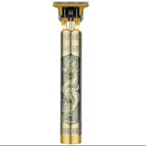 barbeador dourado com design de buda2